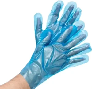 0.6g Disposable Transparent Food Gloves Household Use PE Material, Models L/XL, Shandong Origin