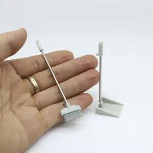 1 12 Scale Dollhouse Miniature Mini Cleaning Tool Simulation Small Broom Dustpan Model for Bjd Doll