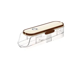 1-Layer Standing Plastic Egg Holder with Self-Rolling Design
