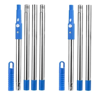 1.2m 2.4m Telescopic Window Cleaning Handle Pole Commercial Aluminum Telescopic Glass Cleaning Tools