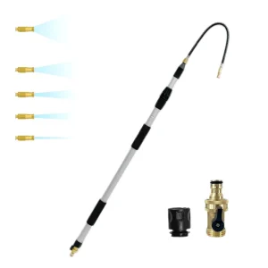 1.8M (112 180cm) Aluminum Telescopic Gutter Cleaning Pole Copper Switch Eco Friendly Reusable for Efficient Debris Removal