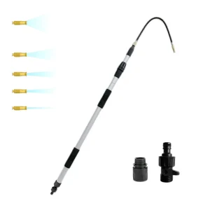 1.8M Aluminum Telescopic Gutter Cleaning Pole Toggle Switch Reusable Eco Friendly Efficient Debris Removal Drainage