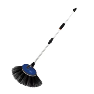 10 Inch Oval Flow Thru Wash Brush Car Soap Dispenser Soft Bristle Telescopic Car Cleaning Tools