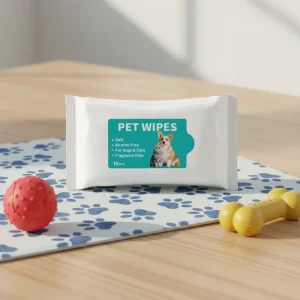 10 PCS Soft Disposable Pet Wipes No Wash Travel Size Wet Cleaning Wipes for Dogs Cats Household Bulk OEM
