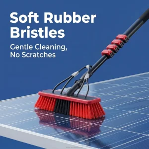 10.8m 100% Carbon Fiber Water Fed Cleaning Brush with Adjustable Telescopic Handle Multi purpose for Solar Panel and Window Cleaning