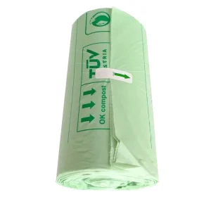 100% Biograded Compostable Garbage Bags 20 Litre Biodegradable Bin Trash Bags for Kitchen Waste