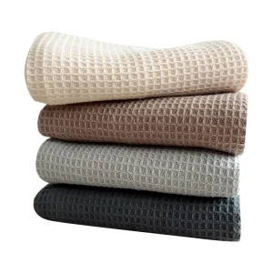 100% Cotton Colored Waffle Washer Towels Pineapple Plaid Scouring Pads Kitchen Cloths