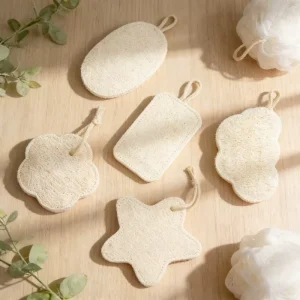 100% Natural Eco Friendly Loofah Sponge Kitchen Cleaning Dish Washing Scouring Pad with Rope Raw Loofah Luffa