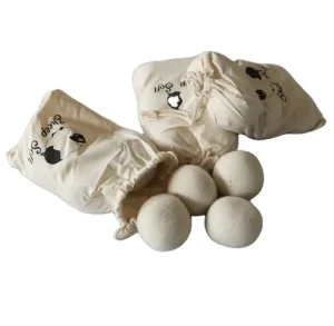 100% New Zealand Wool Dryer Balls 7cm in Size Packaged in Cotton Bag