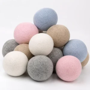100% New Zealand Wool Dryer Balls Reusable Eco Friendly Laundry Softener Balls OEM Manufacturer
