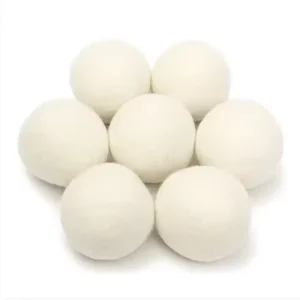 100% New Zealand Wool Dryer Balls Reusable Tumble Dryer Felt Balls in Cotton Bag
