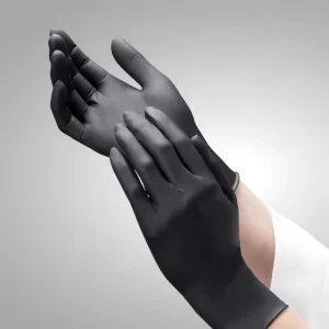 100 Pieces Box Kitchen Waterproof Household Blue Powder Free Disposable Synthetic Nitrile Gloves