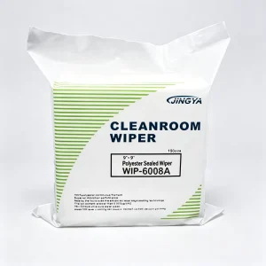 100% Polyester Lint-Free Eco-Friendly Square Cleaning Cloth Nonwoven Cleanroom Wipers Customized