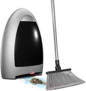1000 Watt Silver Automatic Sensor Canister Vacuum Powerful Corded Dustpan Kitchen Fast Sweeping Pet Hair Food Dirt