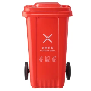 100L Mobile Trash Bin Waste and 100 Liter Home Plastic Dustbin with Pedal
