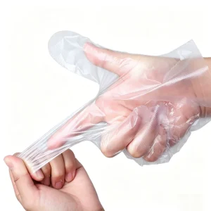 100Pcs/Bag Thickened Disposable PE Food Grade Oil Resistant Waterproof Multi-purpose Household Cleaning Cooking Hand Gloves