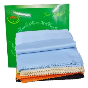 100Pcs Box 15x15cm Eco Friendly Magic Microfiber Cleaning Cloths for Glasses Mobile Screen Jewelry Silver Polish