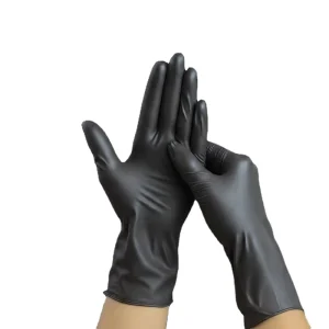 100pcs Disposable Gloves for Nail Body Tattoo Art & Household Cleaning Powder Free Tear Resistant Nitrile & PVC Materials