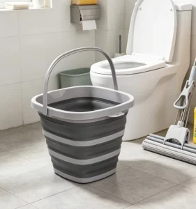 10L Collapsible Foldable Bucket with Handle PP TPR Space Saving for Home Cleaning Camping Car Wash