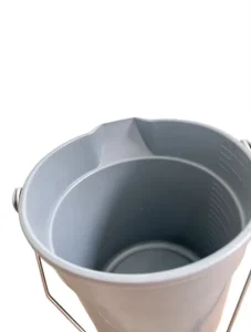 10L Commercial Household Utility Plastic Durable All-Purpose Heavy Duty Round Bucket or Pail with Handle and Spout for Cleaning
