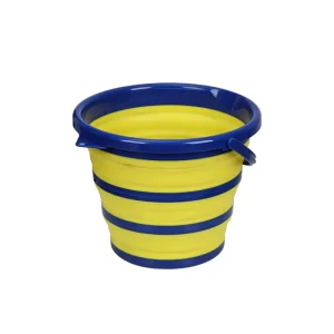 10L Folding Portable Outdoor Water Lifting Fishing Washing Bucket Collapsible Bucket for Outdoor and Indoor Use