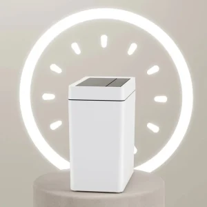 10L White Compact Smart Waste Bin Sensor Lid Rechargeable Auto Bag Laying Patented Product for Bedroom Bathroom Indoor