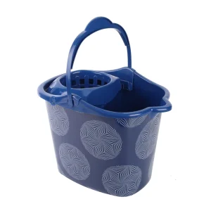 10L plastic bucket with wringer with customize printing household cleaning