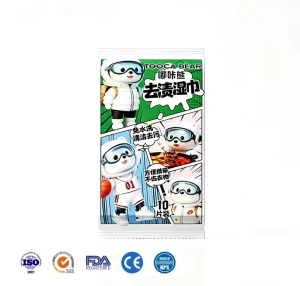 10PCS BAG Eco Friendly Non woven Disposable Deep Cleaning Stain Eraser Wipes for Garment Daily Use OEM ODM