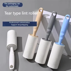 10cm Manual PP Plastic Lint Rollers With Handle for Clothes for Pet Hair Remover Extra Sticky
