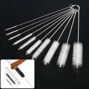 10pcs Nylon Test Tube Cleaning Brush Set Pipe Cleaner Glassware Bottle Straw Cleaning Brush Cleaning Brushes