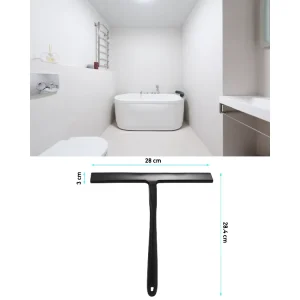 11 Inches All Purpose Silikonrakel for Shower Doors Shower Squeegee for Car Window Cleaning