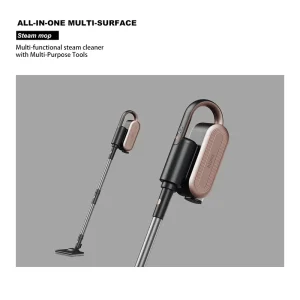 110℃ Sanitizing Steam Mop 1500W 180° Swivel Head 400ml Tank 25 30s Quick Heat for Deep Floor and Carpet Cleaning