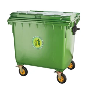 1100 Liter Plastic Recycle Outdoor Waste Bin Large Garbage Bins Press Type Lid Large Capacity Pedal Waste Pedal Bin Trash