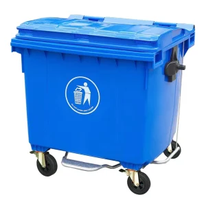 1100L 660L Dustbin Plastic Garbage Containers Plastic Waste Bin with Wheels