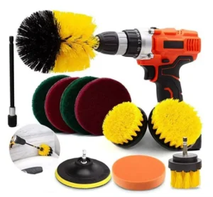 11pcs Industrial Grade Electric Brush for Drill PP OEM Customizable Household Cleaning Tools Accessories