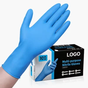 12 Mil Extended Cuff Heavy Duty Disposable Nitrile Gloves Powder Free Micro Textured Grip Industrial Nitrile Gloves
