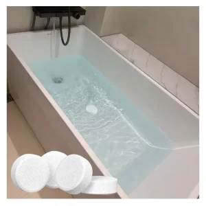12 Pack Jetted Tub Cleaner Bath System Spa Bath Cleaning Tablets Compatible with Whirlpool Jets Effective Residue Remover