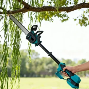 12-inch Brushless Telescopic Lithium-Powered DIY Lightweight Portable Electric Chainsaw for Gardening Woodworking