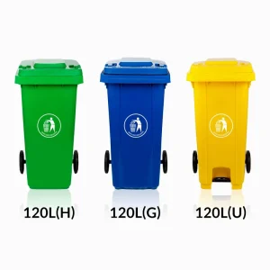 120 Liter Plastic Dustbin with Wheels