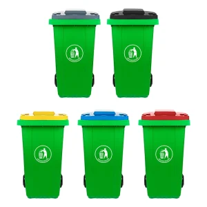 120L 240L 360L Plastic Garbage Bin Trash Can Dustbin Dumpsters Waste Container Food Rubbish Bin Recycler Waste Bin