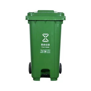 120L 240L 360L Recycle 13gallon Outdoor Wheeled Pedal Park Street Waste Bin Garbage Black Plastic Trash Cans