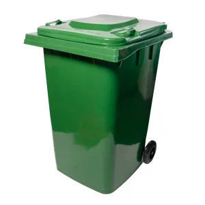 120L Gallon Eco-Friendly Outdoor Standing Garbage Bin with Wheels Plastic Bins for Recycling Functional Recycling Bin