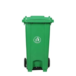 120L Plastic Waste Bin Eco Green Products Plastic Trash with Pedal