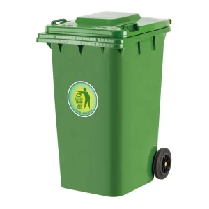 120L Trash Cans HDPE Dustbin Outdoor Dumpster Plastic Waste Bins