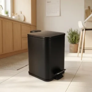 12L Big Square Waste Bin Customised Color Trash Bin Powder Coated Trash Bin
