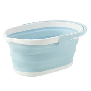 12L Multifunctional Plastic Bucket with Folding Design