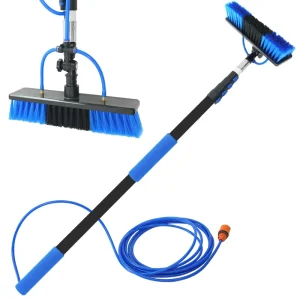 12ft Solar Panel Cleaning Brush Tool with Telescopic Pole Photovoltaic Panel Glass Cleaner for Home and Commercial Use