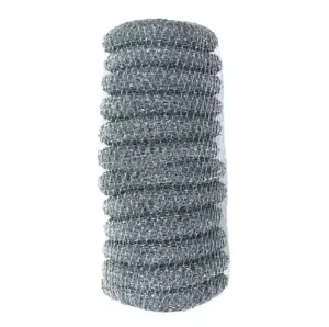 12pcs One Set Daily Kitchen Cleaning Galvanized Mesh Scourer Iron Sponge Scouring Pad