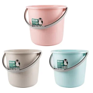 13L Recycled Plastic Water Bucket with Handle 3.5 Gallon Bath Plastic Bucket