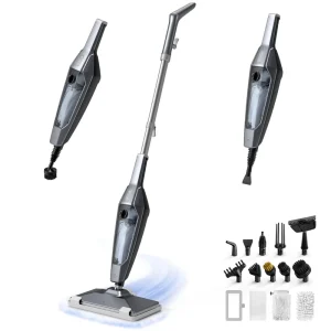 14 In 1 Multi Purpose Electric Steam Mop Wet Dry Detachable Handheld Steam Cleaner for Household Floors 3 bar Steam Pressure